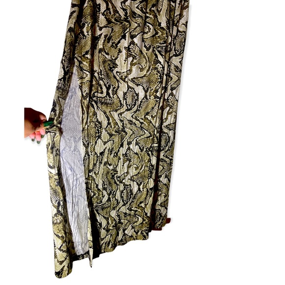 MICHAEL Michael Kors Snake Animal Print Long Maxi Skirt - Picture 3 of 3